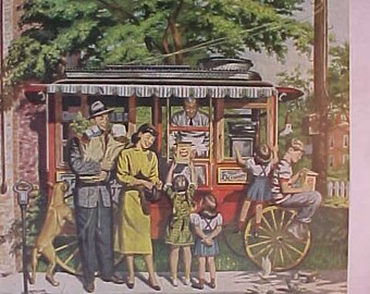 July 21, 1951 Collier's The National Weekly Magazine cover art by David Mink has 74 pages of ads & articles, Birthday Gift Idea