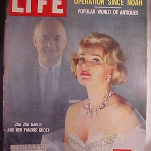 June 29, 1959 LIFE Magazine with Zsa Zsa Gabor on the Cover has 148 pages of ads and articles, Birthday Gift Idea No.3
