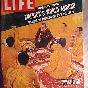 December 23, 1957 LIFE Magazine with Monks in Laos on the Cover has 166 pages of ads and articles, Birthday Gift Idea No.3