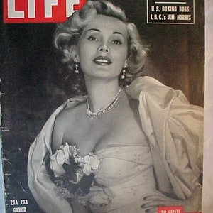 October 15, 1951 LIFE Magazine with Zsa Zsa Gabor on the cover has 184 pages of ads and Articles, Birthday Gift Idea No.2