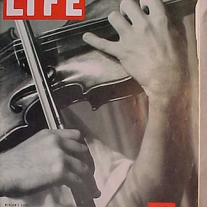 September 20, 1937 LIFE Magazine with Violinist Yehudi Menuhin on the Cover By Horace Bristol, has 124 pages of ads and articles , Birthday
