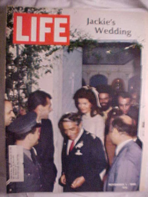 November 1, 1968 LIFE Magazine With Jackie Kennedy Wedding on the