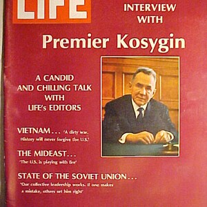 February 2, 1968 LIFE Magazine with Aleksei Kosygin on the Cover has 80 pages of ads and articles, Birthday Gift Idea No. 3