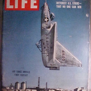 May 20, 1957 LIFE Magazine with Air Force First Vertijet Aviation Cover has 170 pages of ads and articles, Birthday Gift Idea