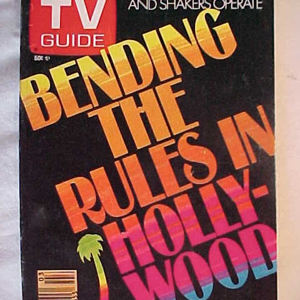 January 16-22 1982 TV Guide Magazine with Bending the Rules in Hollywood on the cover, has 156 pages of ads & articles, Celebrity Magazine