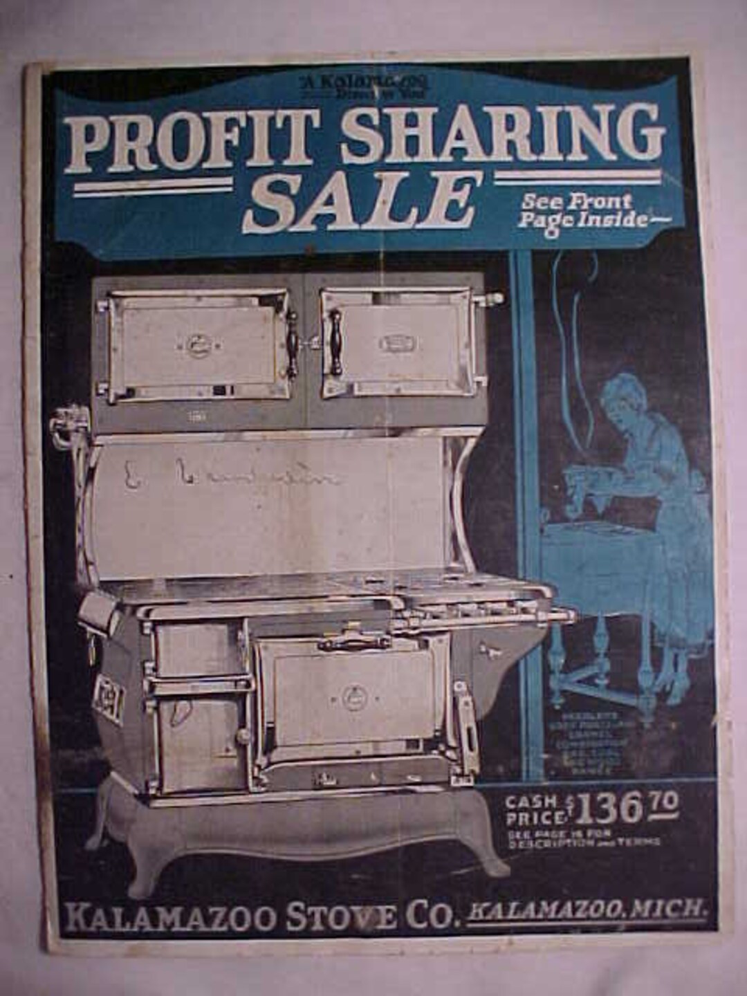 1923 Kalamazoo Stove Co. Kalamazoo, Michigan Stove & Hoosier Catalog
