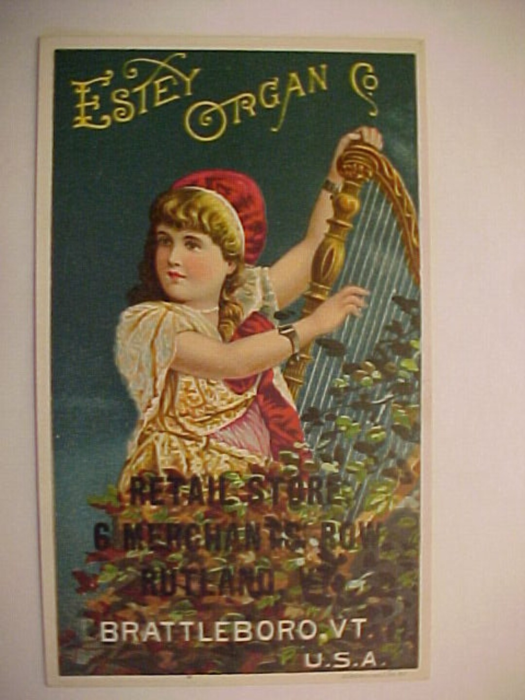 C188090 Estey Organ Co. Brattleboro VT. Retail Store Etsy