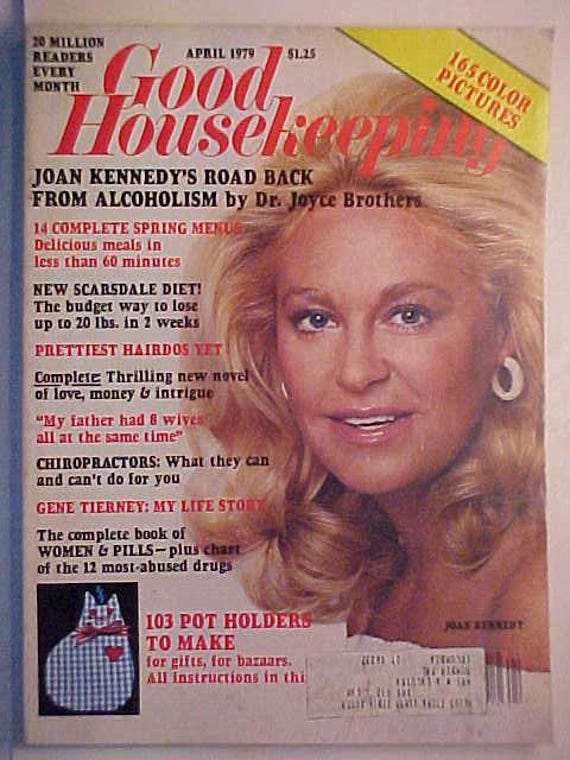 April 1979 Good Housekeeping Magazine Joan Kennedy on the Cover by