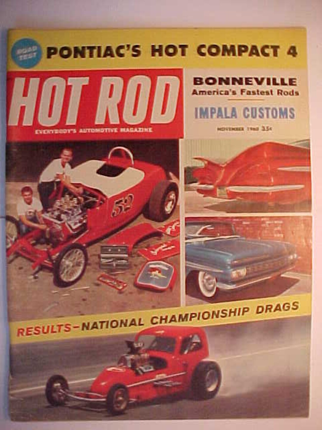 November 1960 Hot Rod Magazine Has 146 Pages of Ads and Articles and ...
