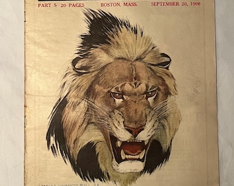 September 20 1908 Sunday Magazine of the Boston Sunday Post part 5 with cover by Charles Livingston Bull has 19 pages