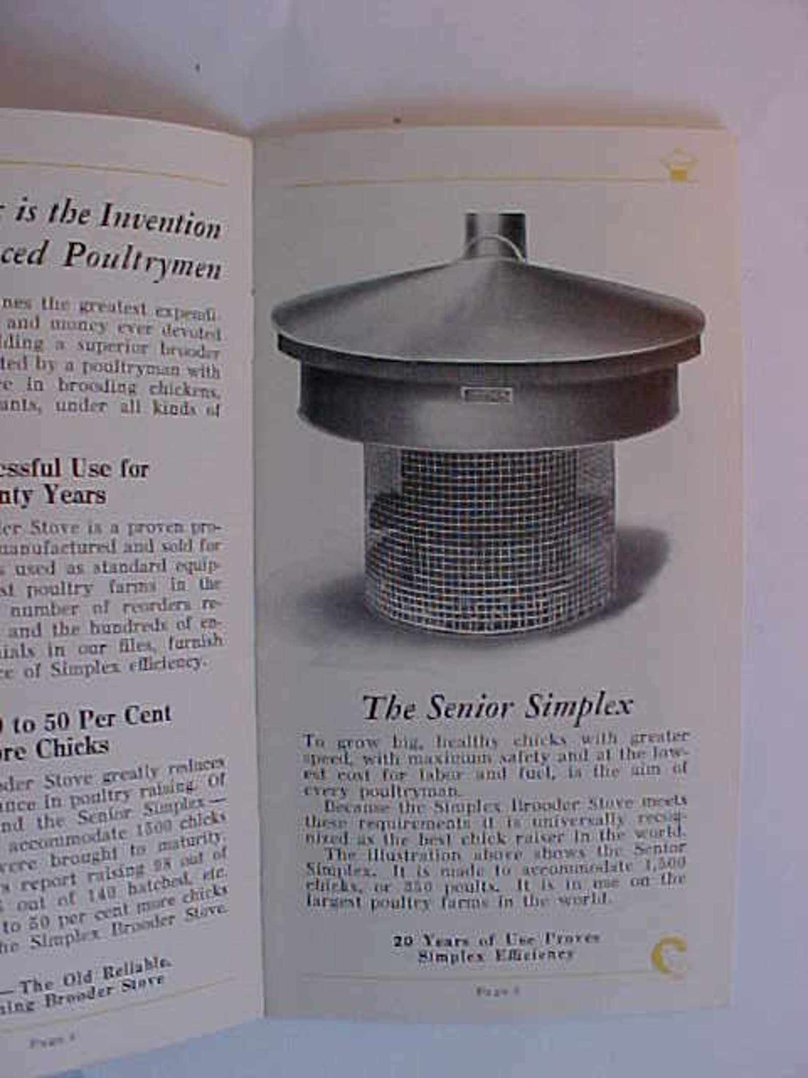 1931 Simplex Brooder Stove Catalog Booklet by Simplex Brooder Etsy