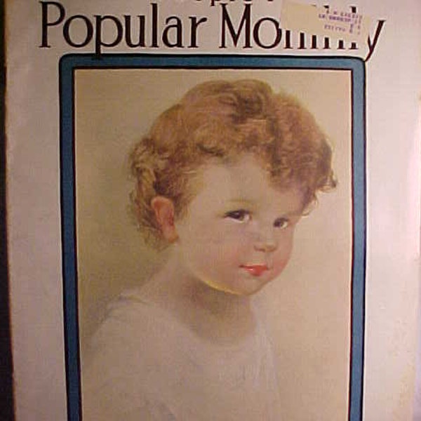 September 1928 People's Popular Monthly the Homecraft Magazine has 34 pages of ads and articles with cover Art by Annie Benson Muller