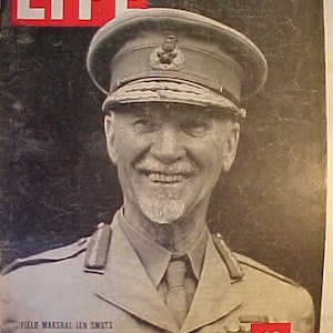 November 8, 1943 LIFE Magazine with Field Marshal Jan Christiaan Smuts on the Cover has 132 pages of ads and articles, Birthday Gift Idea #3