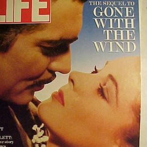 September 1991 LIFE Magazine with Gone With The Wind on the Cover has 88 pages of ads and articles, Birthday Gift Idea No.2