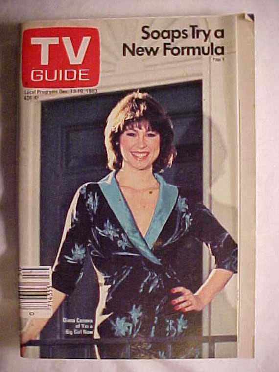 Diana Conova Nude - December 13-19 1980 TV Guide Magazine With Diana Canova of - Etsy