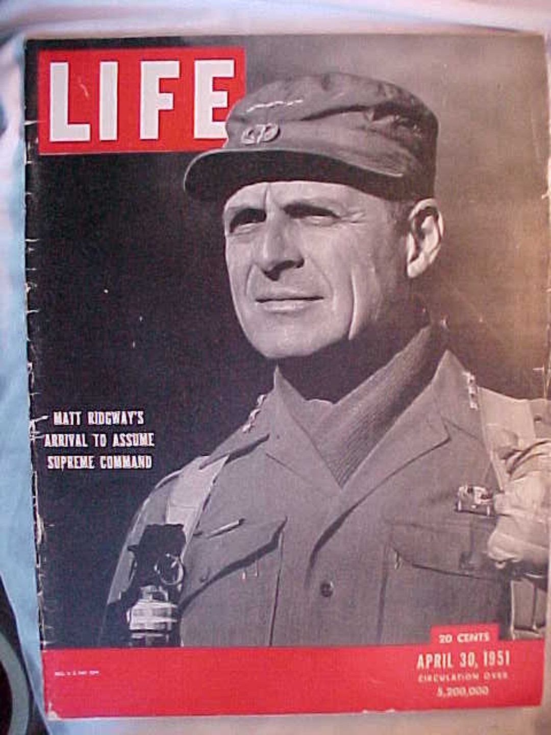 April 30, 1951 LIFE Magazine With Matt Ridgeway Korean War on the Cover ...