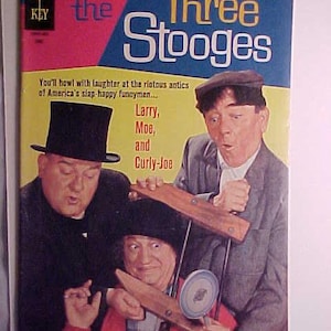 June 1968 The Three Stooges Silver Age Comic Book Published by Gold Key Comics No. 39, Gift Idea, 12 Cent Comic Book
