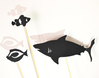 Coral Reef Ocean Life: Shadow Puppet Set