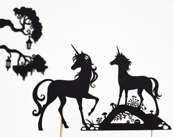 Unicorn Shadow Puppets