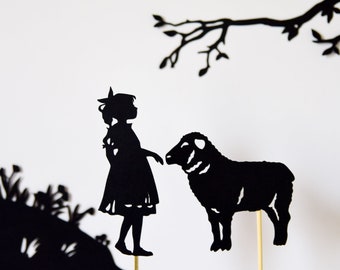 Nursery Rhymes for Children Shadow Puppet Set: Seventeen Puppets