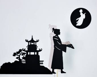 Moon Festival Legend Shadow Puppet Set for Kids