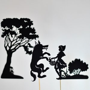 Little Red Riding Hood Shadow Puppet Set: Seven Puppets