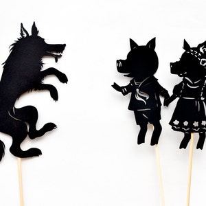 Three Little Pigs: Abridged Shadow Puppet Set