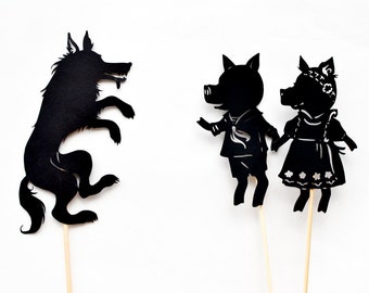 Three Little Pigs: Abridged Shadow Puppet Set