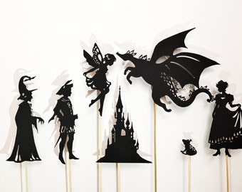 Crea la tua fiaba: set di marionette delle ombre per bambini