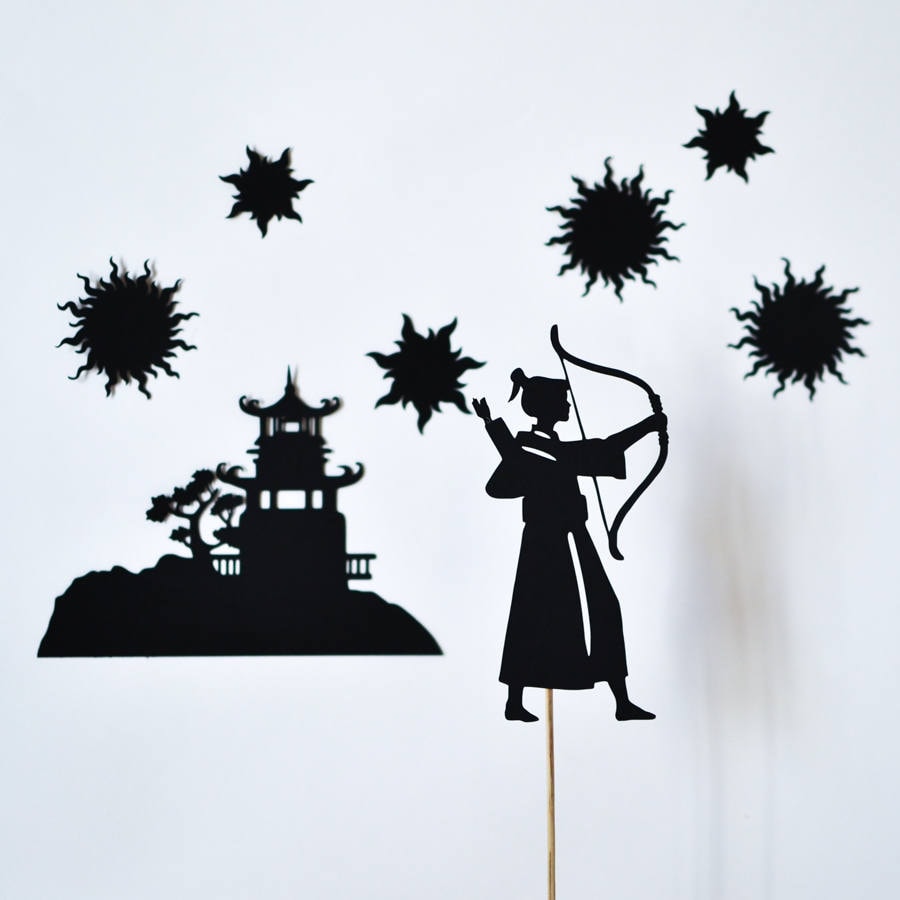 Moon Festival Legend Shadow Puppet Set for Kids - Etsy