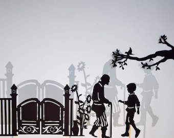 Pedro y el lobo: marionetas de sombras