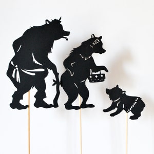 Goldilocks and the Three Bears: Abridged Shadow Puppet Set