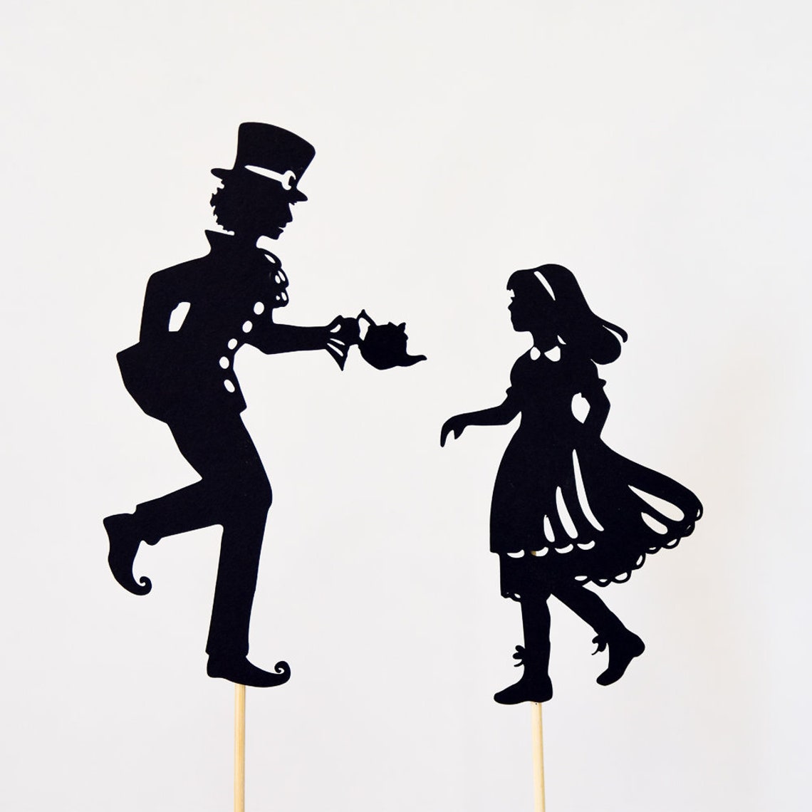 Alice in Wonderland Shadow Puppet Set: Ten Puppets - Etsy