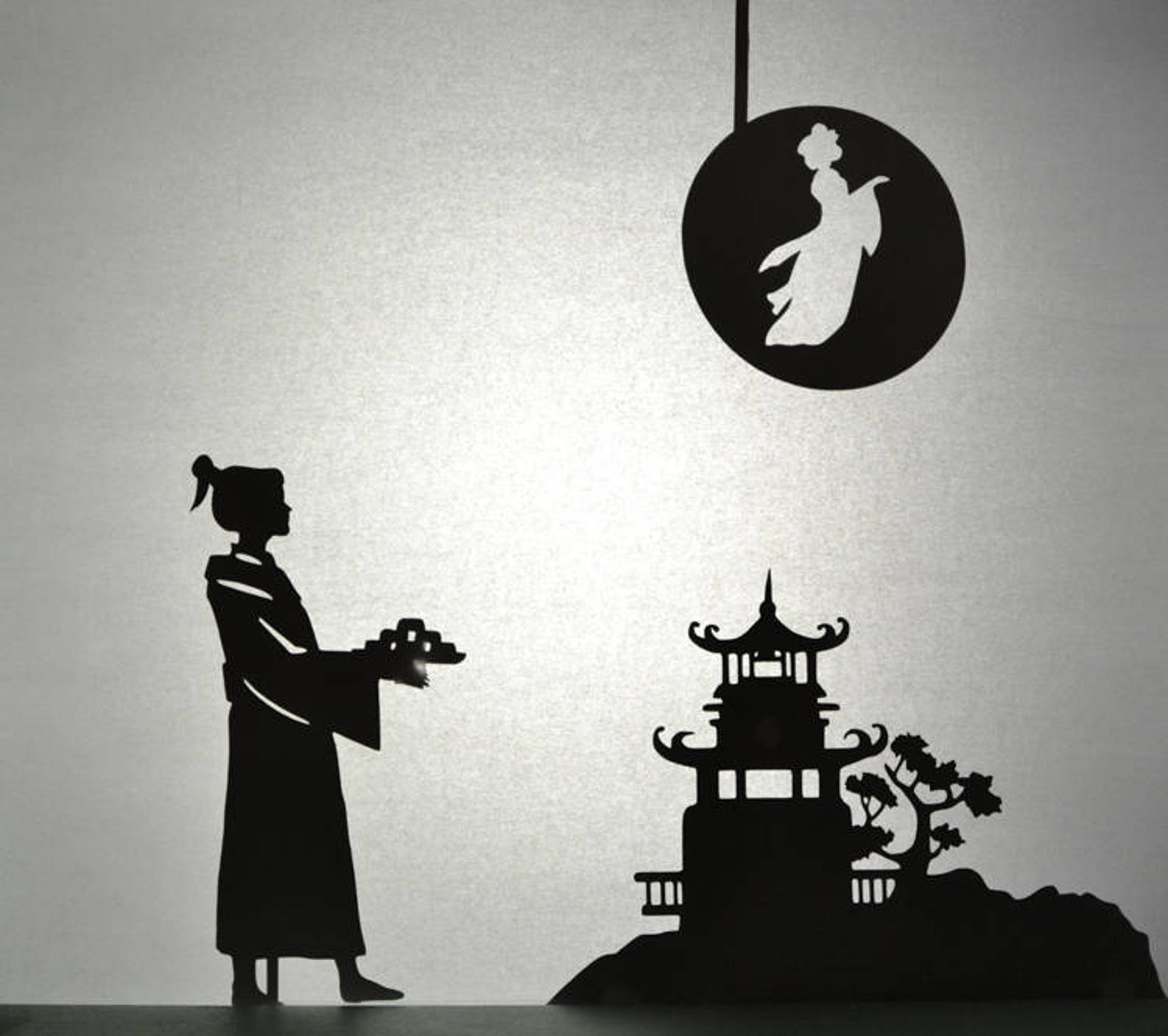 Moon Festival Legend Shadow Puppet Set for Kids - Etsy