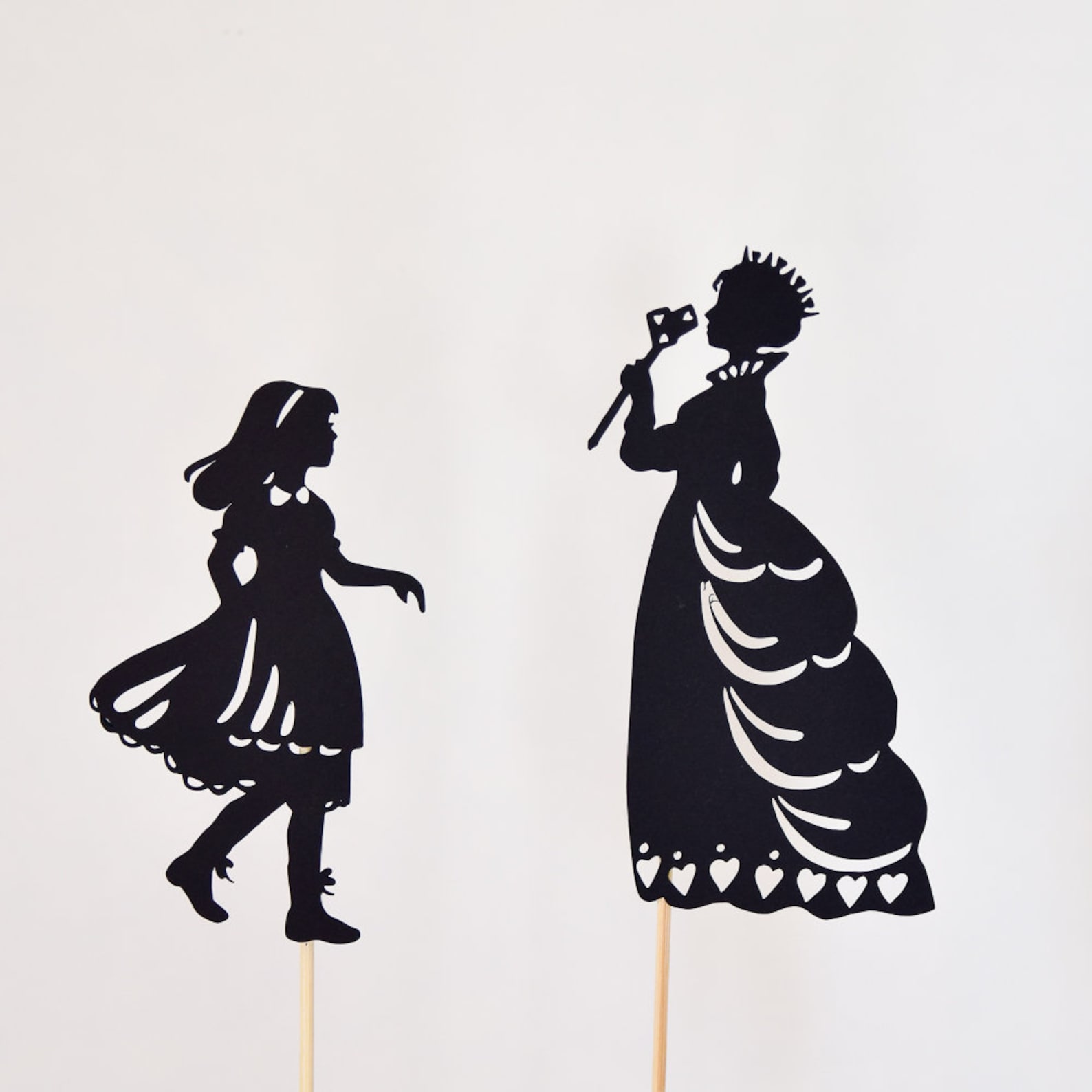 Alice in Wonderland Shadow Puppet Set: Ten Puppets - Etsy