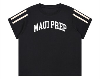 Camiseta clássica Maui Prep com listras em arco | Feminina | Tecido de secagem rápida com toque refrescante | 1 cor