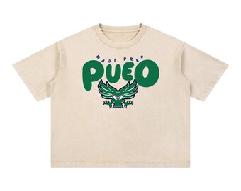 Camiseta Bubble Pueo | Unissex | Algodão pesado com lavagem mineral | 1 cor