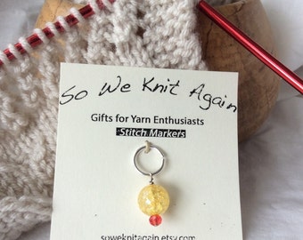 Stitch Markers/ Stitch Marker Knitting/ Gifts for knitters/ Progress Keeper/ Gift for Yarn Lovers/ Knitting supplies