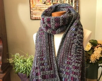 Modern Mosaic Crochet Scarf