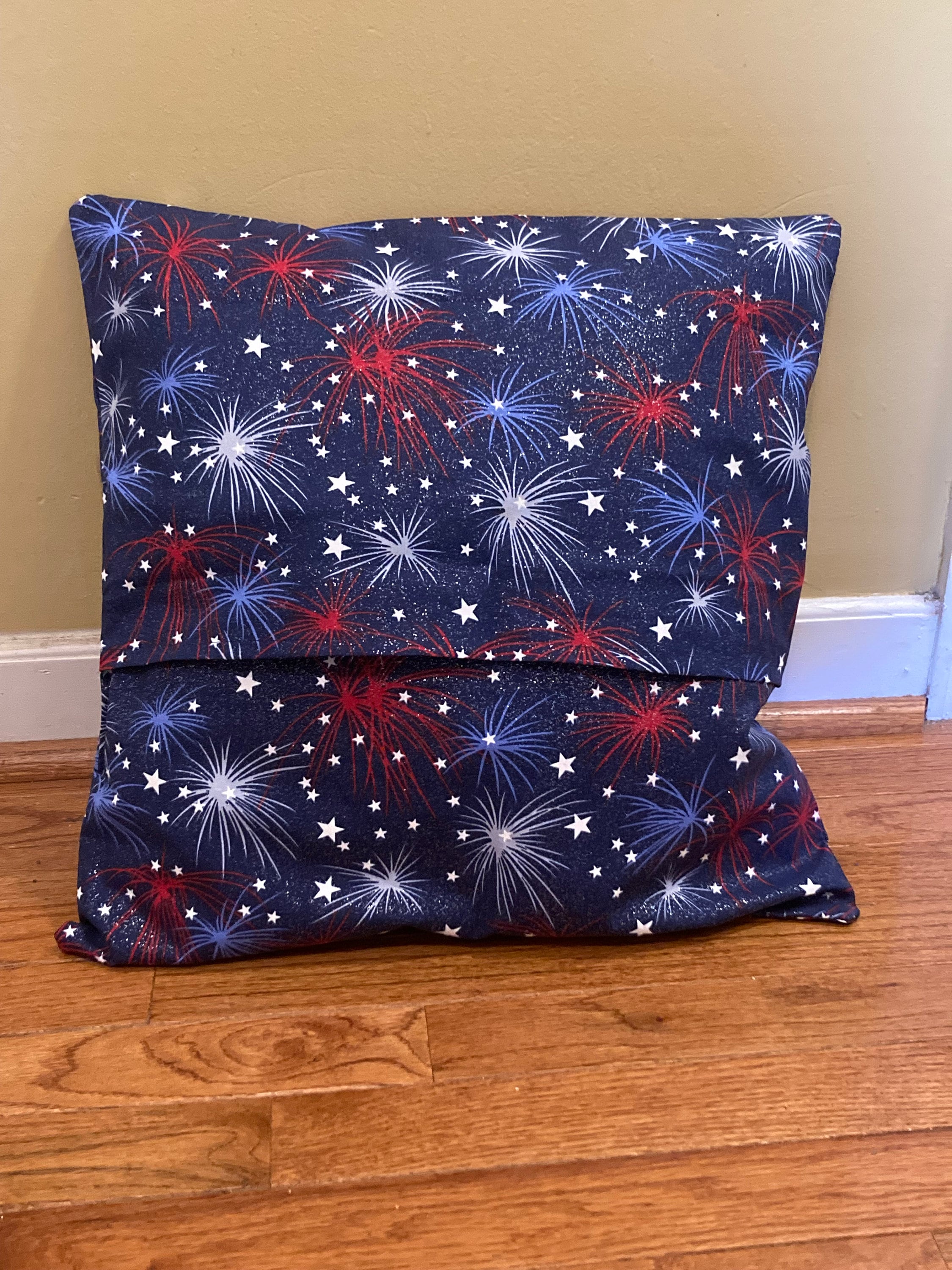  Whaline July 4th Pillow Case Patriotic Cushion Red Blue White  Star Plaid Word Throw Cushion Cover Independence Day Pillow Cover for  Farmhouse Decor Home Office Sofa Bed Couch, 18 x 18