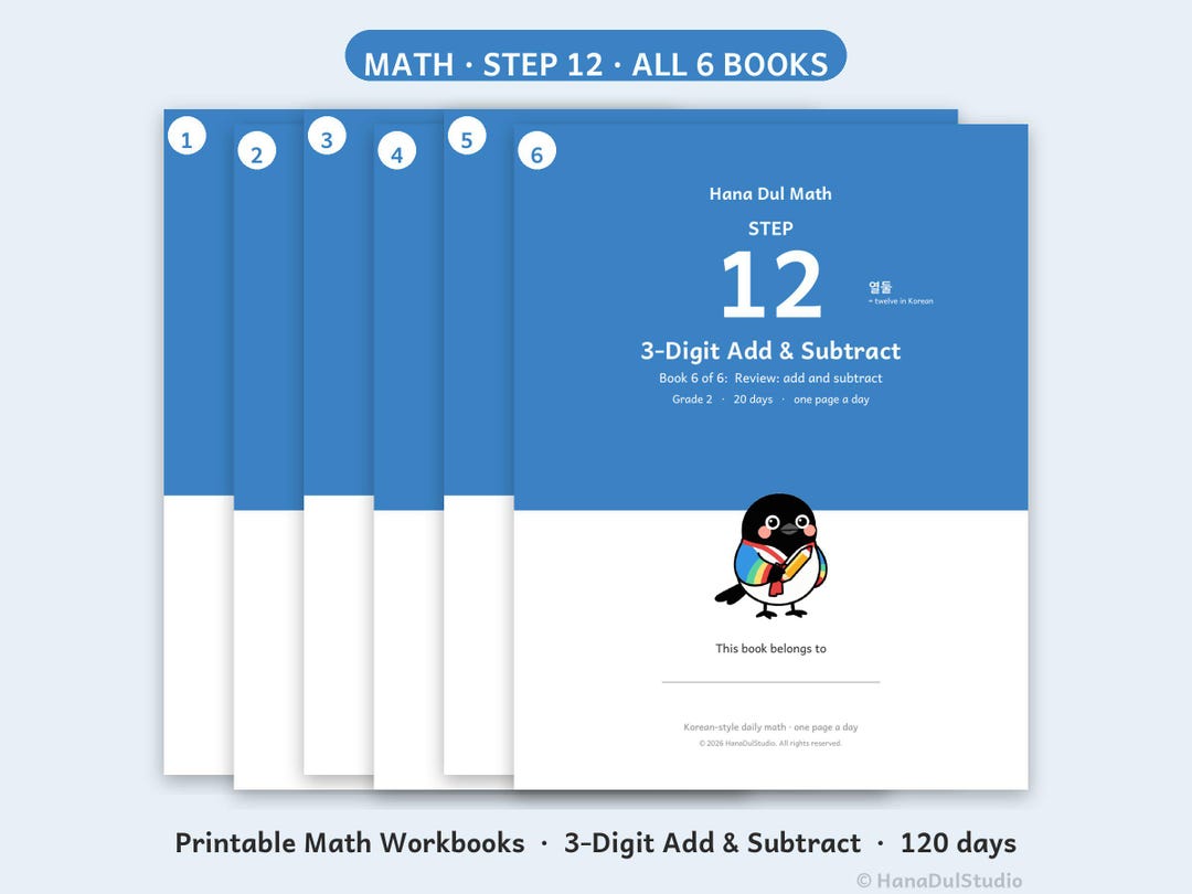 3-digit Add & Subtract Worksheets Bundle | 2nd Grade Math Practice | 6 ...