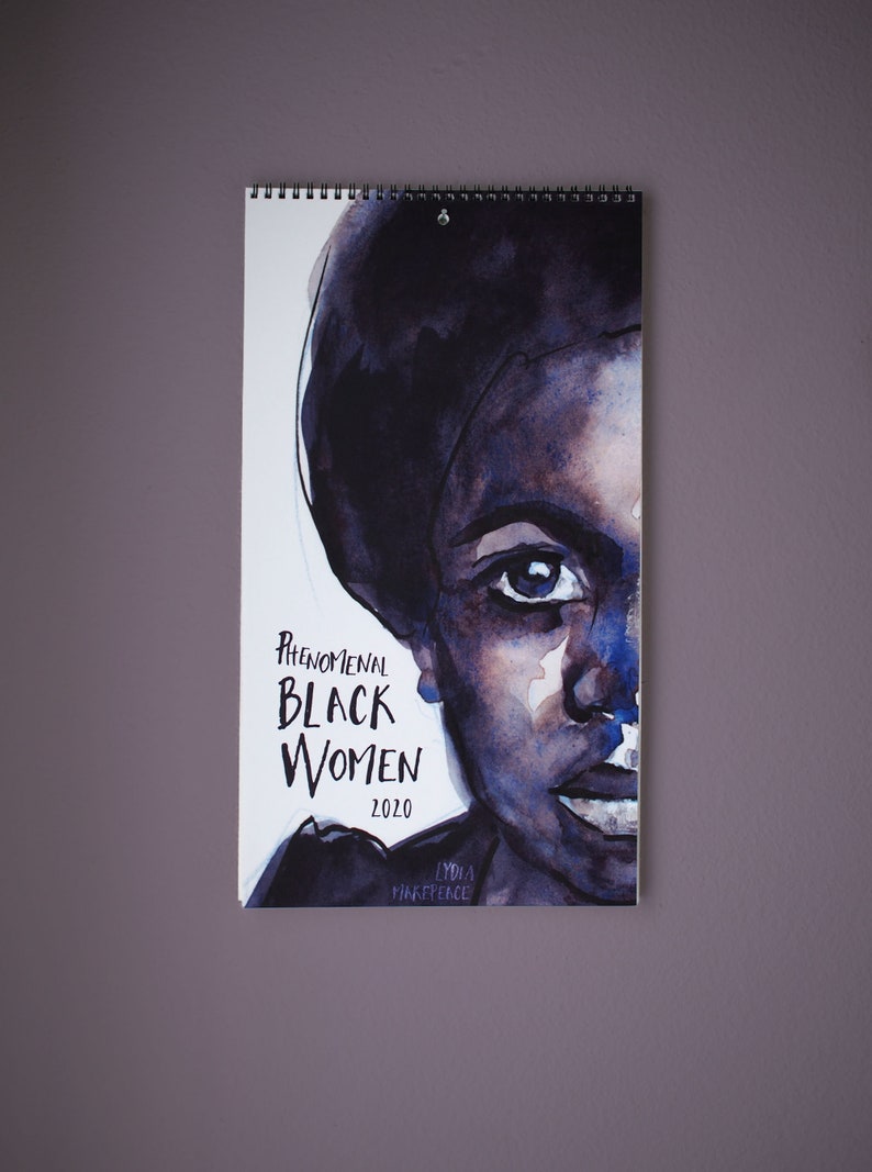2020 Wall Calendar Art Feminist Calendar Of Phenomenal Black Etsy