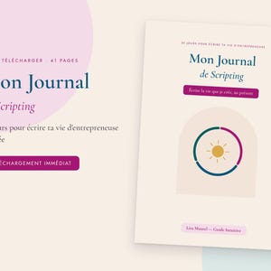 Entrepreneurial Journal Scripting PDF | 30-Day Business Demonstration | Women's Intentions Journal | Personal Development
