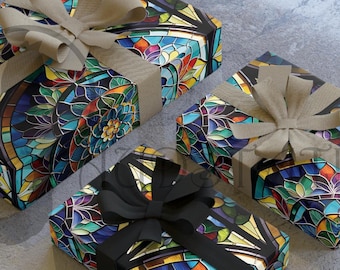 Inpakpapier voor glas-in-loodramen – elegante en unieke cadeauverpakking