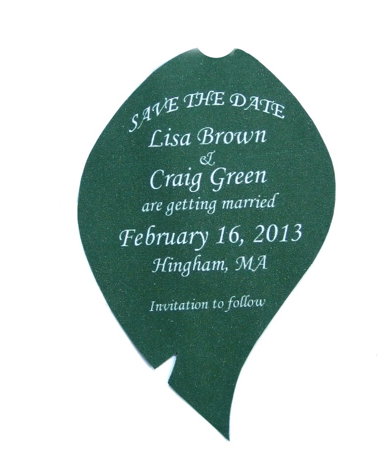 Save the Date Wedding Invitation White Paper Rose Magnet With Personalized Gray Print and White Corrugated Mailer