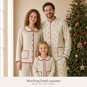 Family Christmas Pajama Sewing Pattern Bundle, Matching Pajamas for Women, Men & Kids, XS-XXXL + 6M-10Y, PDF A4 Letter A0