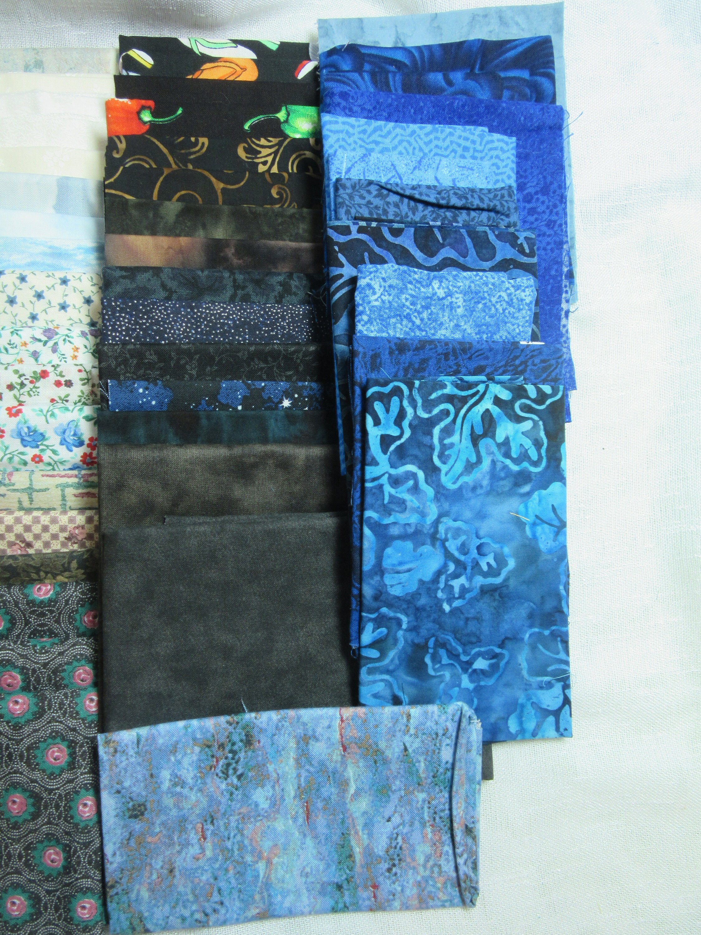 Quilt Fabric Remnant Scrap Bundle Fabric Remnants Designer Etsy