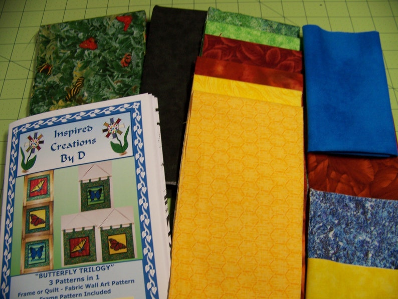 Art Quilt Pattern Kit BUTTERFLY TRILOGY 3 Etsy
