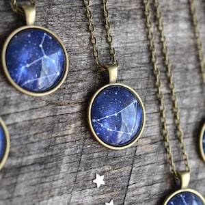 Zodiac Sign Necklace, Astrology Jewelry, Zodiac Constellation Necklace