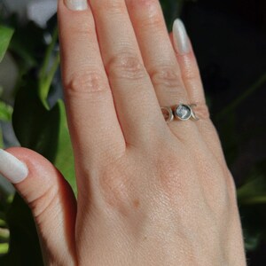 Triple Moon Ring, Silver Moon Phase Jewelry, Celestial Gift image 9
